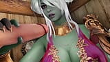 Manara’s Gloryhole Adventure Skyrim, animation 3D, vert foncé, couleur de peau Modifier Smixix snapshot 3