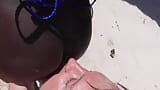 ebony ass licking on beach snapshot 2