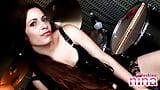 Lesbian Nina with drums showing her perfect body snapshot 2