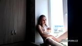 Czech MILF Meridia - Masturbation on balcony snapshot 3