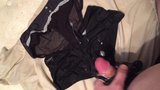 Black pantie cum snapshot 9