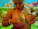 Camgirl fondling big tits in top snapshot 5