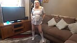Nurse Uniform striptease in boots snapshot 5