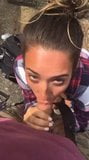 Giving a Blowjob during a Hiking Trip snapshot 4