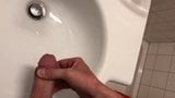 Wanking at the sink snapshot 4