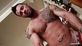 Maskurbate - Tatted Hunk Deboxer Decides He Needs A Jerk Before X-Mas Party snapshot 19