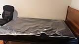 Aug 24 2023 - VacPacked with my PVC aprons, silver latex jacket and thick quilt snapshot 16