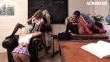 FIVE HORNY AND HOT GIRLS AGAINST GIANT PROFESSOR'S COCK – WHO WINS? snapshot 12