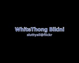 Белые стринги в бикини snapshot 1