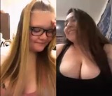 NN 2 big boobed girls on liveme snapshot 3