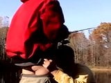 Fisherman blown by naughty daddy in the outdoors snapshot 5