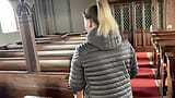 Acolyte fucks horny blonde milf in the church! Receive the blessed sperm! snapshot 3