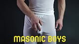 MasonicBoys Sage Roux được cúi xuống bàn làm việc bởi hung Adam Snow snapshot 1