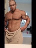 Bodybuilder Caleb after shower dry off snapshot 1