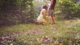 Submissive wife trains in the forest snapshot 6