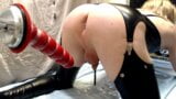 Anal probe with 5 large balls - Leaking tiny clit snapshot 1