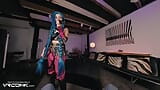 VR Conk Лига легенд Jinx сексуальная тинка, косплей-пародия со Stevie Moon в HD порно snapshot 3