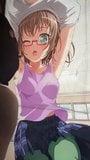 Bang Dream Yamato Maya: Masturbace polibkem a bukkake 1 snapshot 4