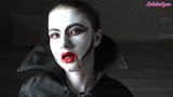 Vampire Girl Passionate Sucks Big Cock to Cum In Mouth snapshot 2