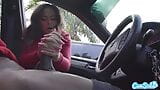 Dick Flash! Cute Teen Gives Me Hand Job in Public Parking Lot after She Sees My Big Black Cock snapshot 17