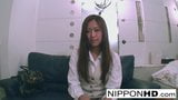 Pretty Japanese sweetheart gives her man a POV blowjob snapshot 3