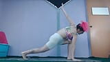Flash transmisji na żywo dla początkujących jogi - latynoska z dużymi piersiami snapshot 14