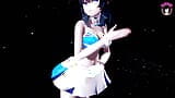 Hibiki - เต้นเซ็กซี่วัยรุ่นตัวหนา + แก้ผ้าอย่างค่อยเป็นค่อยไป (เฮนไต 3D) snapshot 4