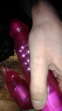 Bisty wife tickling her pink pussy with her vibrator snapshot 10