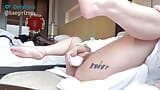 Asian teen SHAKING & CUMMING after rubbing clit - Roommate is nextdoor! snapshot 3