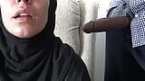 Iraqi Arab Wife Sucking Big Black Cock in London snapshot 14