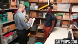 Security officer destroys a young ebony shoplifters ass snapshot 1