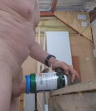 Moaning as i slip my cock inside a homemade toy snapshot 11