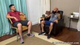 Handsome bearded hunk foot worshipped and massaged by friend snapshot 1