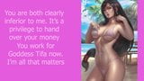 Tifa Lockhart Femdom - Homewrecker Findom op het strand snapshot 5