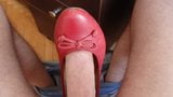 Rote Leder-Ballerinas snapshot 1