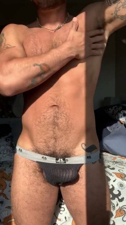 Getting this jock ready for a very patient pig