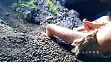 Neanderthal man masturbates his penis in a cave near a fire snapshot 16