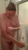Handsome Grandpa having a shower snapshot 3