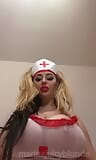 New nurse with big natural tits jumps on top snapshot 3