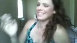 Sandy Yardish Virginia Slims 120s on webcam again snapshot 9