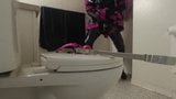 Sissy Maid Cleaning Toilet in Bondage snapshot 1