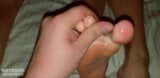 exiest Barefeet FOOTJOB! Cum on FEETS! Best REAL amateur HOMEMADE snapshot 2