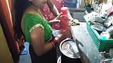 Very cute sexy Indian housewife kitchen sex snapshot 3