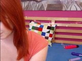 Redhead plays with herself on cam in speedy orgasm snapshot 7