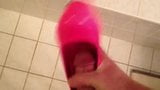 Slutty Pink Wedges Fucked and Cummed snapshot 3