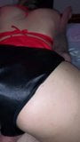 big ass in black satin panties snapshot 2