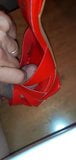 Semen en las sandalias rojas de zara de mi colega snapshot 8