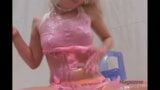 Naked Goth Girl Candie Elektra Gets Covered In Pink Icing! snapshot 9