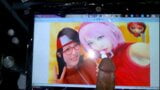 (Zakar gay) penghormatan air mani gay kepada Sakura Uchiha dan Sarada snapshot 2