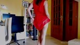 Un strip-tease de verano con mi vestido de gasa de coral, top-less snapshot 9